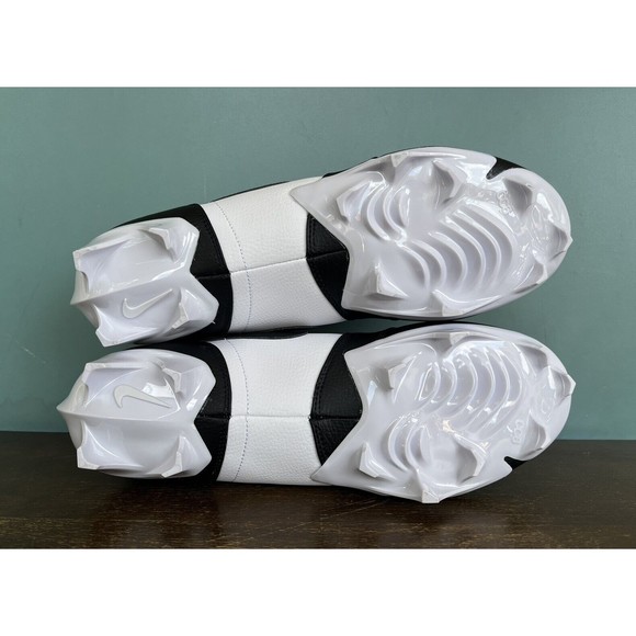 Jordan 1 Low TD "Panda" White/Black Football Cleats Men's Size 13 FJ6245-100 - Picture 10 of 11